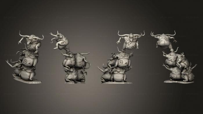 Figurines heroes, monsters and demons (Nurglings, STKM_6915) 3D models for cnc