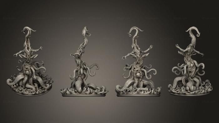 Figurines heroes, monsters and demons (Nyarlathotep and Chthonian Nyarlathotep, STKM_6921) 3D models for cnc