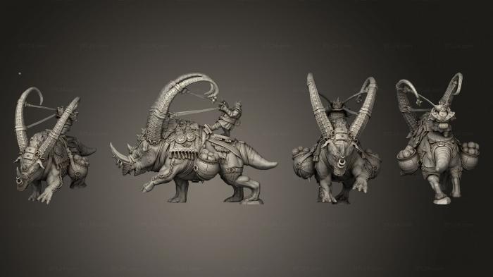 Figurines heroes, monsters and demons (Ogre Giant Slinger, STKM_6930) 3D models for cnc