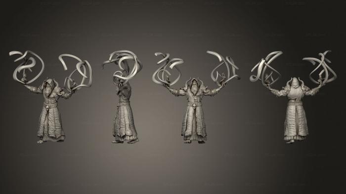 Статуэтки герои, монстры и демоны (Магия орков - Шаманов, STKM_6958) 3D модель для ЧПУ станка