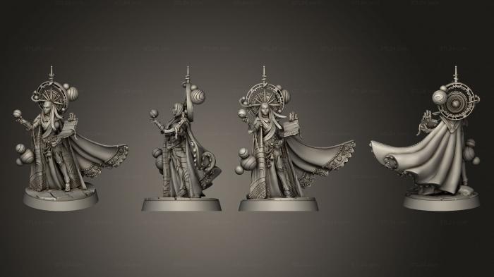 Статуэтки герои, монстры и демоны (Орсания , Небесная Жрица, STKM_6975) 3D модель для ЧПУ станка