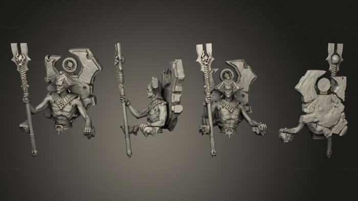 Статуэтки герои, монстры и демоны (Бюст Повелителя Кассиуса, STKM_6985) 3D модель для ЧПУ станка