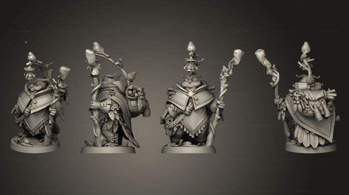 Figurines heroes, monsters and demons (owlfolk forestkeeper, STKM_6999) 3D models for cnc