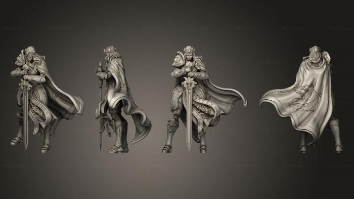 Figurines heroes, monsters and demons (Paladins of Dawn Alina, STKM_7004) 3D models for cnc