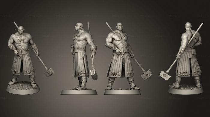 Figurines heroes, monsters and demons (Panshaw Under Siege Ajax Fighter, STKM_7013) 3D models for cnc