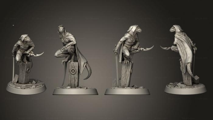 Figurines heroes, monsters and demons (Panshaw Under Siege Alka Myastan, STKM_7014) 3D models for cnc