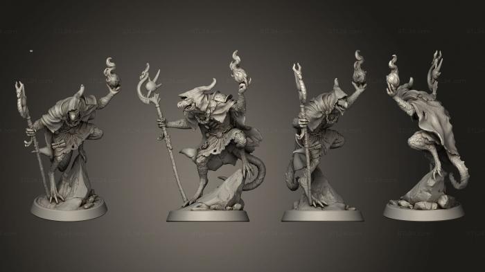 Figurines heroes, monsters and demons (Panshaw Under Siege Arcane Half Dragon, STKM_7015) 3D models for cnc