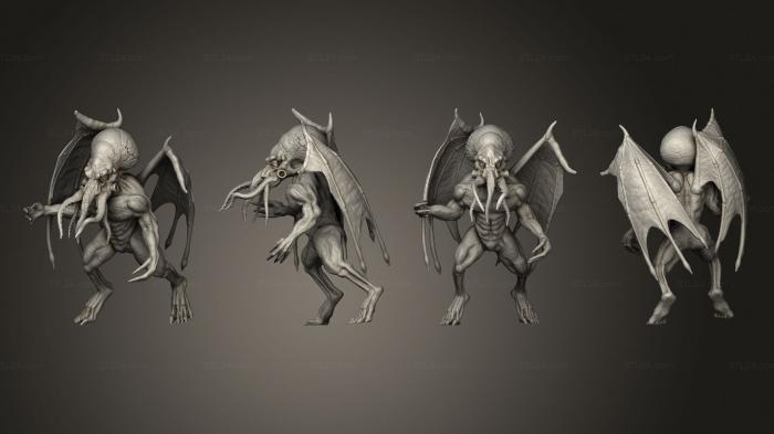 Статуэтки герои, монстры и демоны (Пиратское отродье 01, STKM_7096) 3D модель для ЧПУ станка