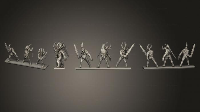 Статуэтки герои, монстры и демоны (Воитель - Носитель чумы 2, STKM_7098) 3D модель для ЧПУ станка