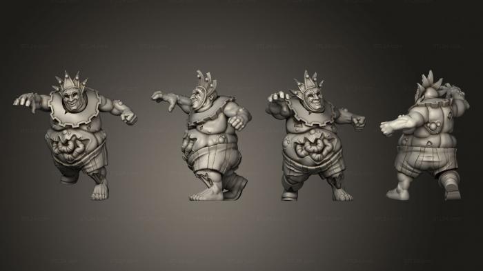 Статуэтки герои, монстры и демоны (Чумной Карнавал 07 Крысиный Воин 1, STKM_7108) 3D модель для ЧПУ станка