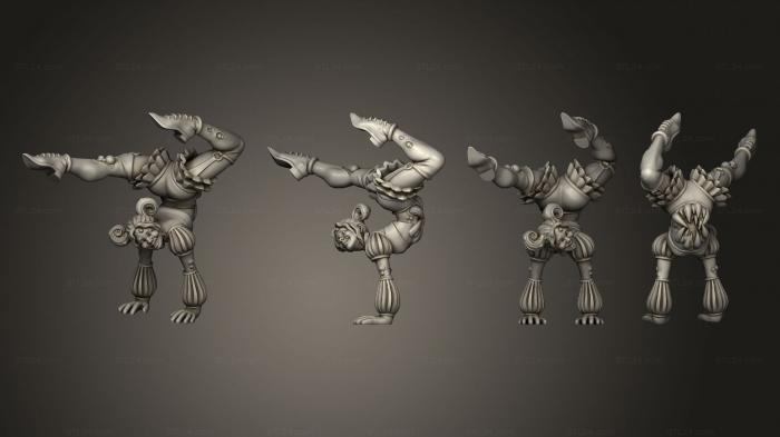 Статуэтки герои, монстры и демоны (Болельщица Чумного Карнавала 1, STKM_7113) 3D модель для ЧПУ станка