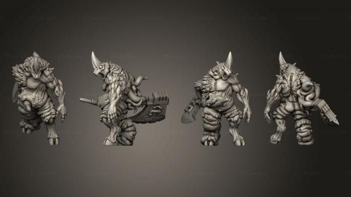 Figurines heroes, monsters and demons (Plague demon, STKM_7122) 3D models for cnc
