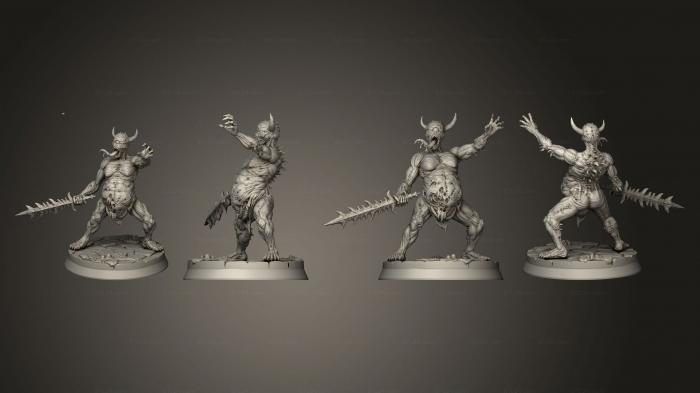Figurines heroes, monsters and demons (Plague Demons v 3, STKM_7123) 3D models for cnc