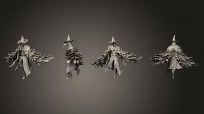 Figurines heroes, monsters and demons (Plague Doctor Swords, STKM_7126) 3D models for cnc