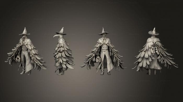 Figurines heroes, monsters and demons (Plague Doctor, STKM_7127) 3D models for cnc