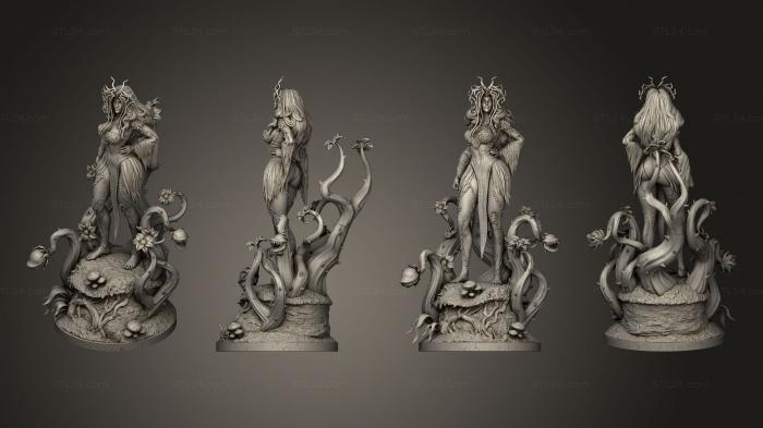 Figurines heroes, monsters and demons (Poison Ivy 01, STKM_7133) 3D models for cnc