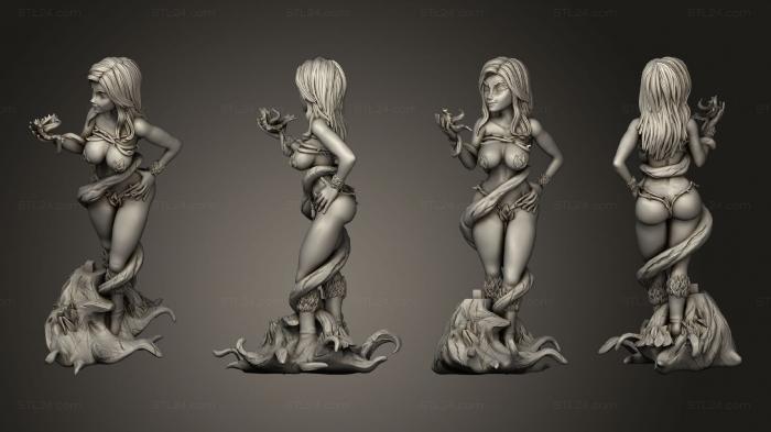 Figurines heroes, monsters and demons (Poison Ivy, STKM_7134) 3D models for cnc