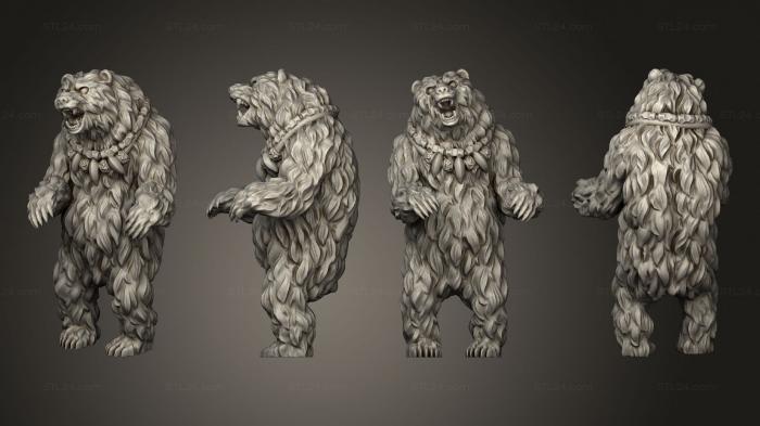 Figurines heroes, monsters and demons (Pollygrim Skin W Animal, STKM_7142) 3D models for cnc