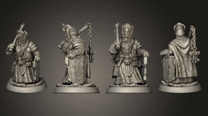 Figurines heroes, monsters and demons (Priest Of Thor, STKM_7160) 3D models for cnc