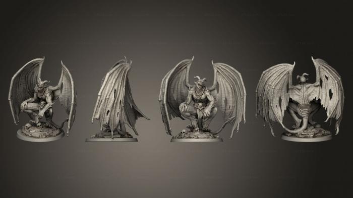 Figurines heroes, monsters and demons (Princes of Hell Belphegor, STKM_7168) 3D models for cnc