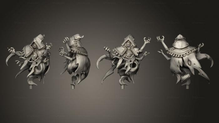Figurines heroes, monsters and demons (prison overseer arms, STKM_7176) 3D models for cnc