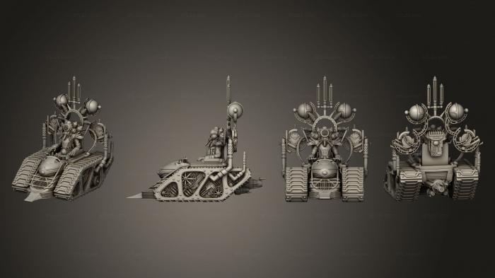 Figurines heroes, monsters and demons (Professor Chronopheus tank, STKM_7178) 3D models for cnc