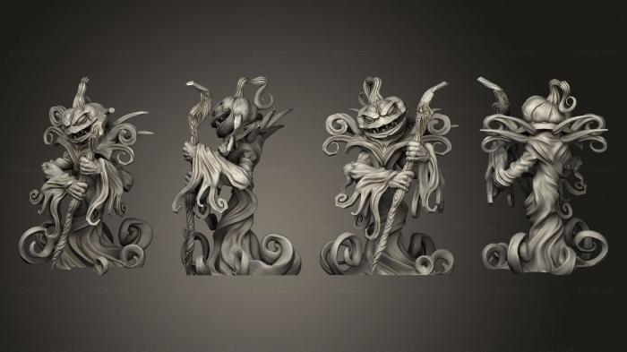 Figurines heroes, monsters and demons (Pumpkin Reaper, STKM_7200) 3D models for cnc