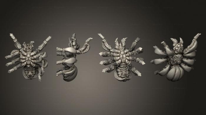 Figurines heroes, monsters and demons (Pumpkin spider 2, STKM_7202) 3D models for cnc