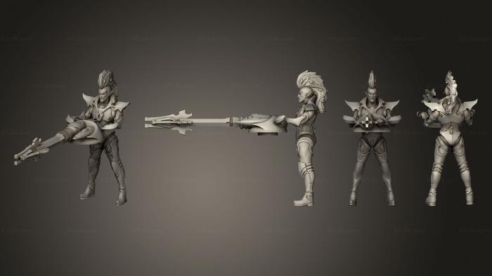 Figurines heroes, monsters and demons (Quasar Retaliator, STKM_7213) 3D models for cnc