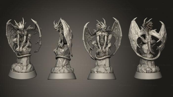 Figurines heroes, monsters and demons (Quasit, STKM_7214) 3D models for cnc