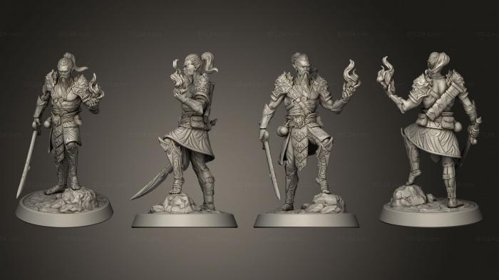 Figurines heroes, monsters and demons (Qydon, STKM_7224) 3D models for cnc