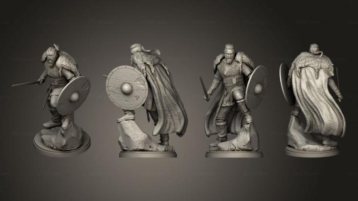 Figurines heroes, monsters and demons (Ragnar, STKM_7226) 3D models for cnc