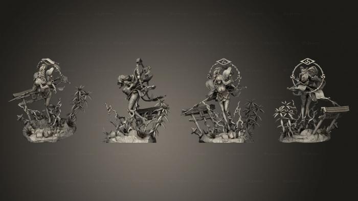 Figurines heroes, monsters and demons (Raiden Shogun Chuya Factory, STKM_7229) 3D models for cnc
