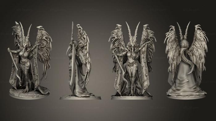 Figurines heroes, monsters and demons (Rampant Chaos in the City of Angels 2, STKM_7234) 3D models for cnc