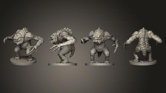 Figurines heroes, monsters and demons (RANCOR, STKM_7239) 3D models for cnc