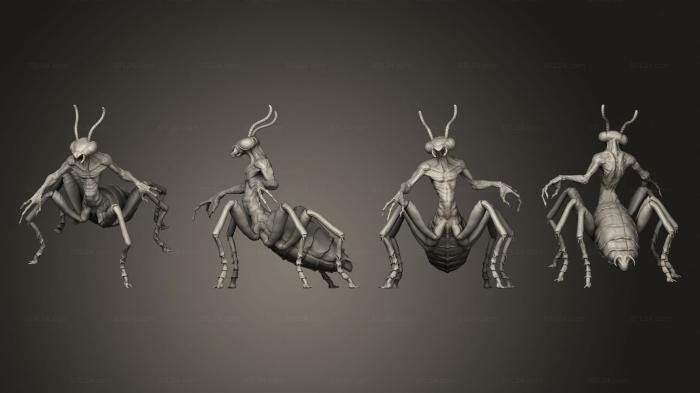 Figurines heroes, monsters and demons (Rastipede, STKM_7249) 3D models for cnc
