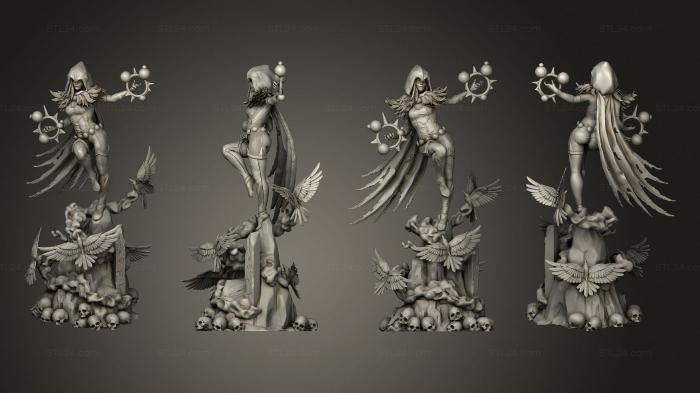 Figurines heroes, monsters and demons (Raven, STKM_7255) 3D models for cnc