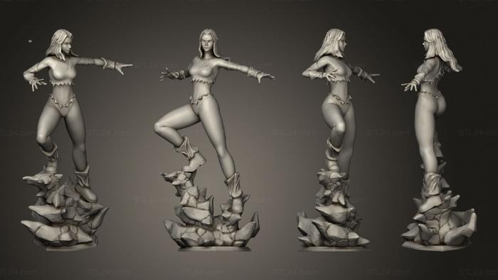 Figurines heroes, monsters and demons (Raven F 4 Base, STKM_7262) 3D models for cnc