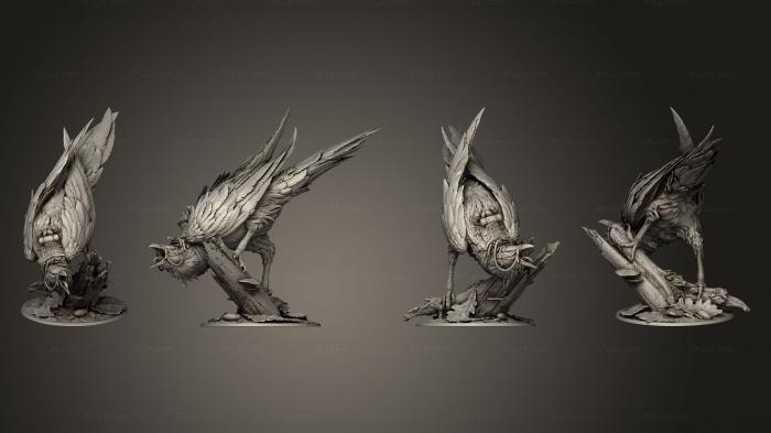 Figurines heroes, monsters and demons (Raven, STKM_7269) 3D models for cnc