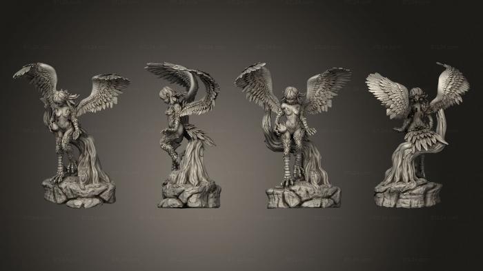Figurines heroes, monsters and demons (RAW vivi the harpy, STKM_7275) 3D models for cnc