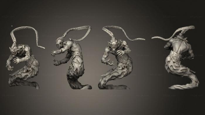Статуэтки герои, монстры и демоны (Удобный в использовании Razz Mi raj, STKM_7276) 3D модель для ЧПУ станка