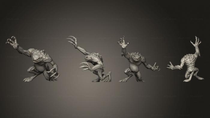 Figurines heroes, monsters and demons (Red Chaostoad Pose 03 Closed, STKM_7282) 3D models for cnc