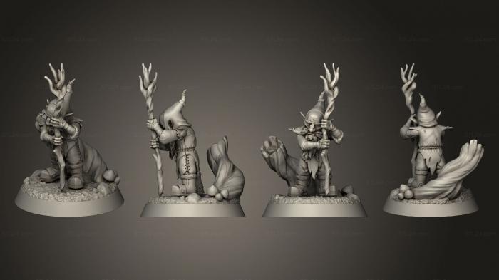 Figurines heroes, monsters and demons (redcaps laught ermage, STKM_7285) 3D models for cnc