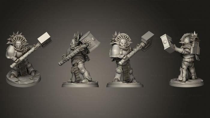 Figurines heroes, monsters and demons (Retributors 10 02, STKM_7291) 3D models for cnc