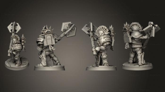 Figurines heroes, monsters and demons (Retributors 10 03, STKM_7292) 3D models for cnc