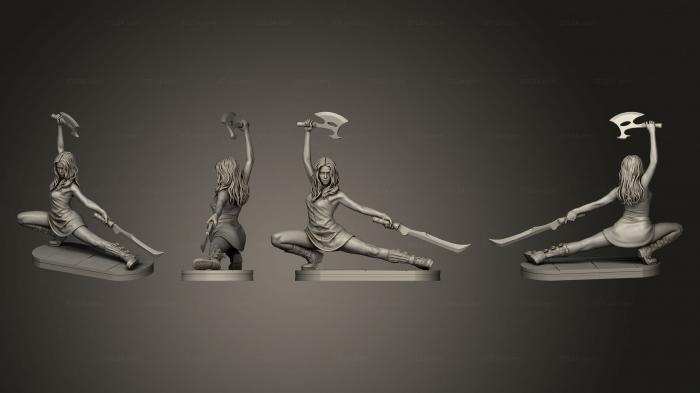 Статуэтки герои, монстры и демоны (Лезвие топора River Tam в Натуральную Величину, STKM_7308) 3D модель для ЧПУ станка