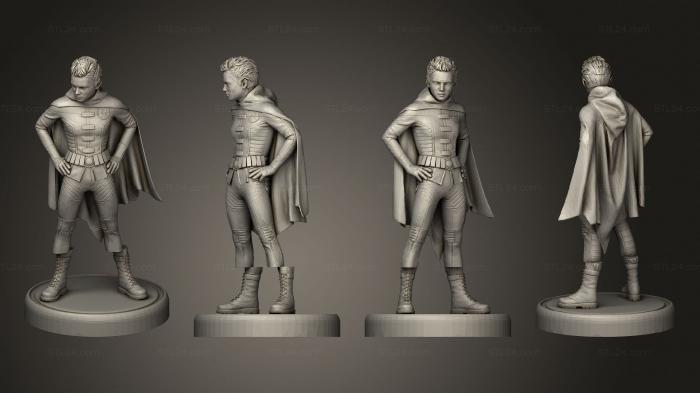 Статуэтки герои, монстры и демоны (Робин Дэмиан, STKM_7310) 3D модель для ЧПУ станка