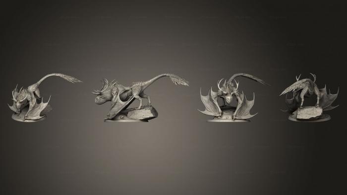 Статуэтки герои, монстры и демоны (Рок Кипин 2, STKM_7317) 3D модель для ЧПУ станка