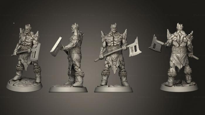 Figurines heroes, monsters and demons (Rogdal Onyx, STKM_7321) 3D models for cnc