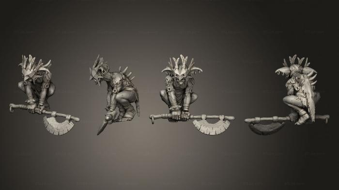Статуэтки герои, монстры и демоны (Рупда Трэдзл, STKM_7330) 3D модель для ЧПУ станка